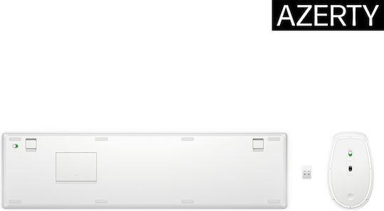 HP 650 Ασύρματο Σετ Πληκτρολόγιο & Ποντίκι Αγγλικό US Λευκό