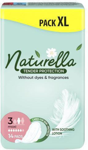 Naturella Tender Protection Maxi Γυναικεία Σερβιέτα Σερβιέτες Με Φτερά 14 Τεμ. Για Γυναίκες
