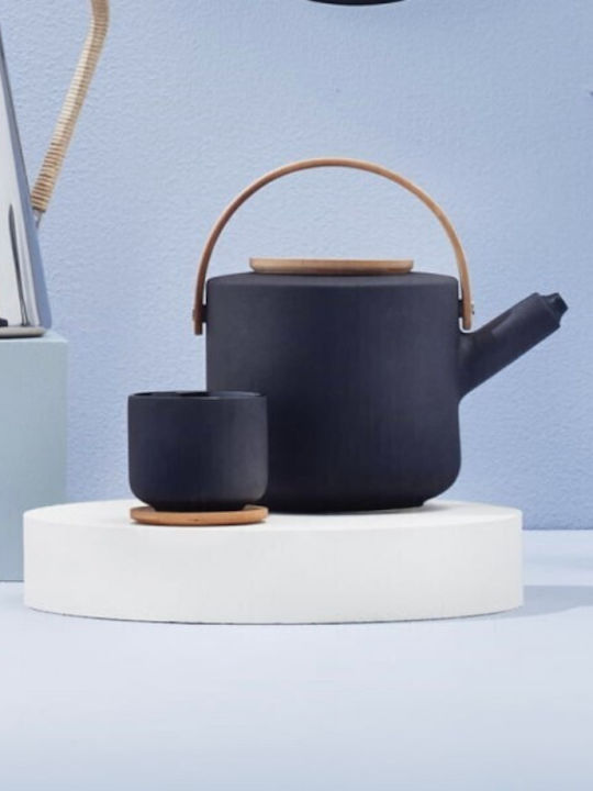 Stelton Wasserkocher Gusseisen Schwarz 1250ml