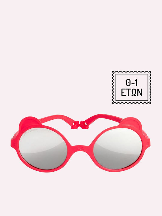 KiETLA Ourson Βρεφικά Γυαλιά Ηλίου με Polarized Φακό Κόκκινα για 0-1 Έτους