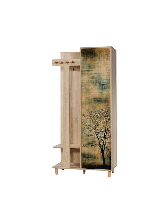 Soho Έπιπλο Εισόδου με Κρεμάστρα Sonoma 90x36x194εκ.
