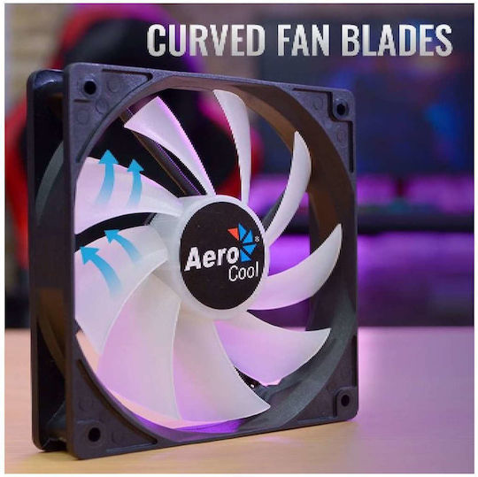 Aerocool Frost 12 Case Fan 120mm (1500rpm / 28.2cfm) με RGB Φωτισμό και Σύνδεση 4-Pin PWM