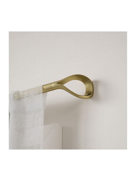 Umbra Extendable Metallic Curtain Pole Loop Single Ø25mm 107-305cm Gold