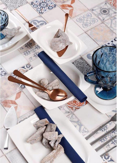 Cryspo Trio 'quadro Off Plate Soup made of Porcelain White with Diameter 23cm 6pcs