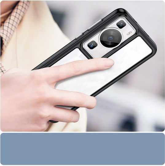 Umschlag Rückseite Silikon Transparent (Huawei P60)
