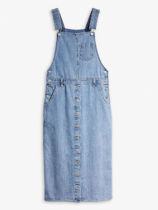 Rochii De Vară Pentru Femei Midi Rochie Denim Albastră