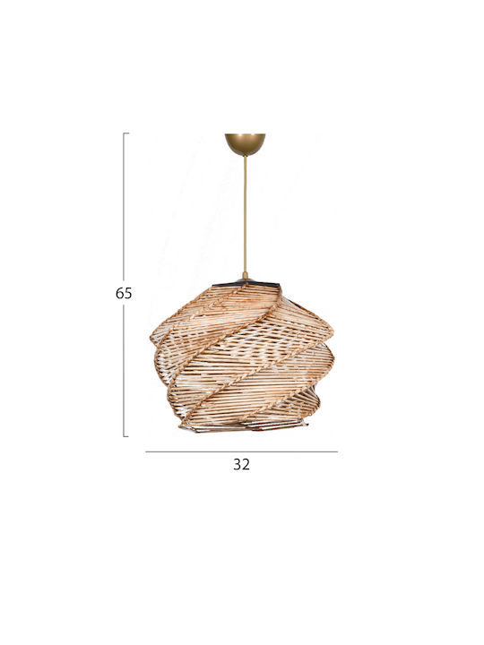 HomeMarkt Pendant Light Single-Light for Socket E27 Beige