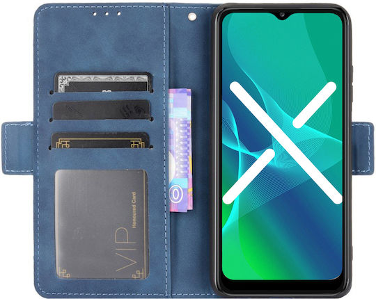 Erbord Book Δερματίνης / Πλαστικό / Σιλικόνης Μπλε (Realme GT2 Pro)