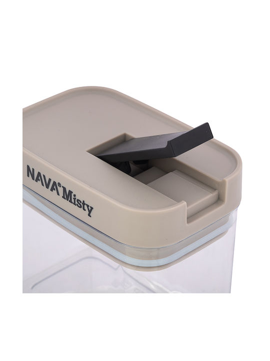 Nava Misty Βάζο Γενικής Χρήσης με Καπάκι Πλαστικό Μπεζ 1800ml