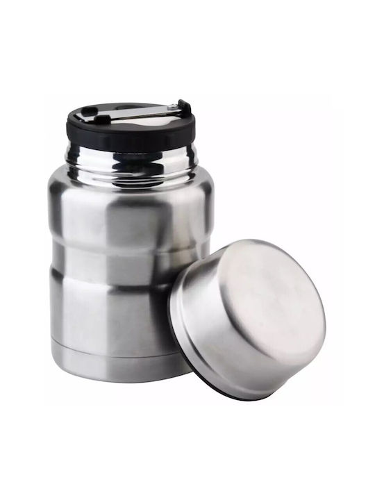 KING Hoff Δοχείο Φαγητού Inox Θερμός Ασημί 500ml