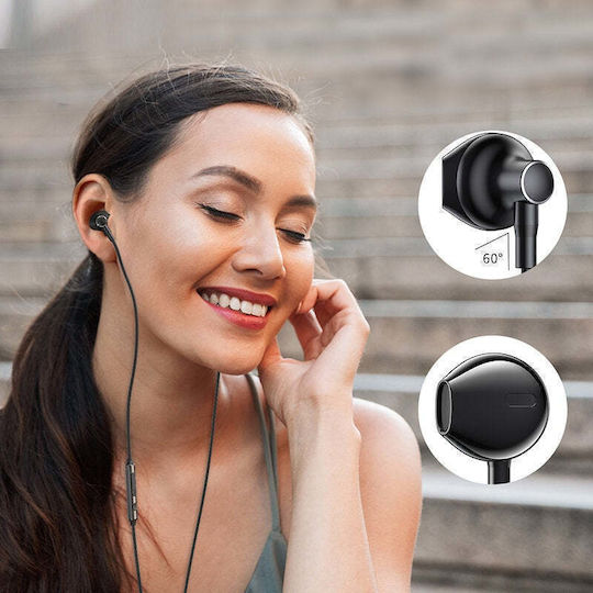 Joyroom JR-EC03 In-ear Handsfree Ακουστικά με Βύσμα USB-C Γκρι
