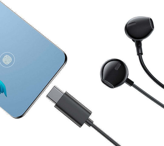 Joyroom JR-EC03 In-ear Handsfree Ακουστικά με Βύσμα USB-C Γκρι
