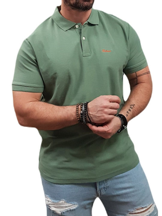 Polo Kurzarm Bluse Forest Green