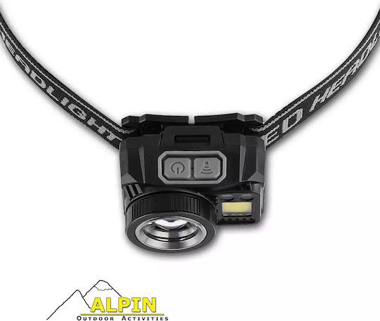 Sensor Φακός Κεφαλής LED IPX4 με Μέγιστη Φωτεινότητα 500lm
