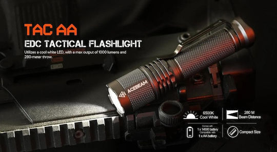 Acebeam Επαναφορτιζόμενος Φακός LED IP68 με Μέγιστη Φωτεινότητα 1000lm