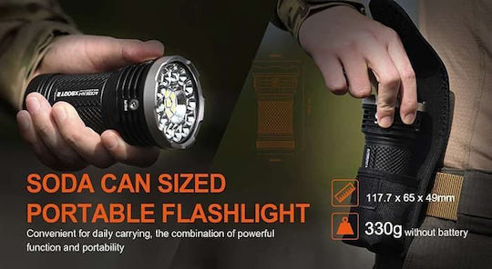 Acebeam Επαναφορτιζόμενος Φακός LED IPX8 με Μέγιστη Φωτεινότητα 34000lm
