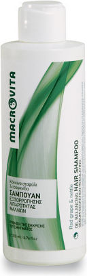 Macrovita Red Grape & Brennnessel Hydratationsshampoo für Ölige Haare 200ml