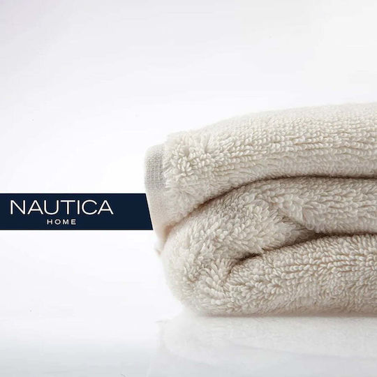 Nautica Badehandtuch 70x140εκ. Ecru Gewicht 615gr/m²