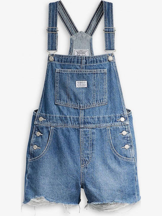 Levis Vintage Shortall Med Indigo-worn In - Mend Me Not 523330050 - Mend Me Not