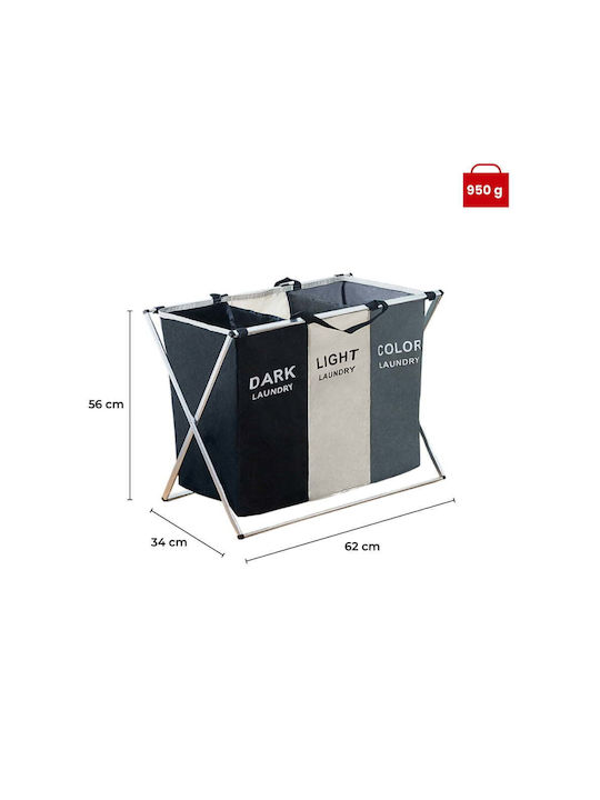 Quasar Кошница За Пране Пластмасова 120л 62x34x56см Многоцветна