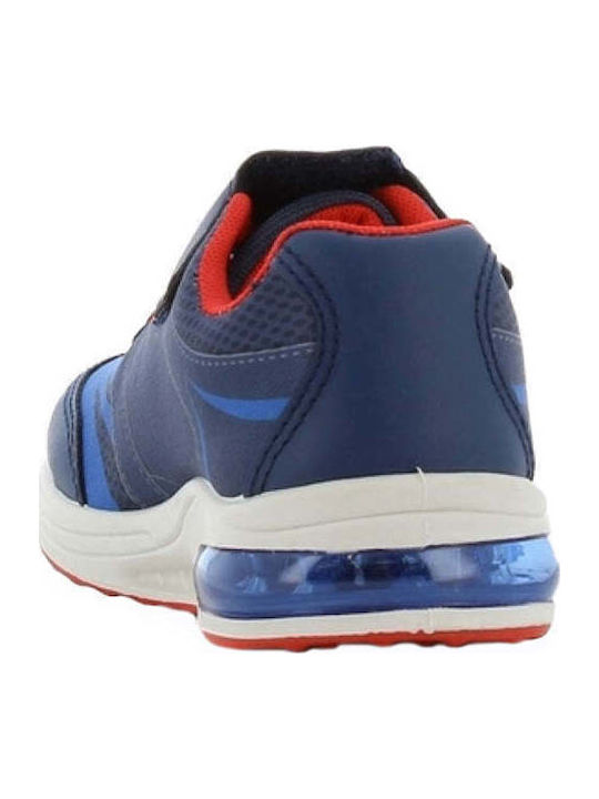 Kinder Sneakers Anatomisch mit Klettverschluss & Lichtern Blau