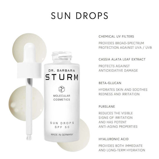 Dr. Barbara Sturm Sun Drops Αντηλιακό Λάδι Προσώπου & Σώματος SPF50 30ml