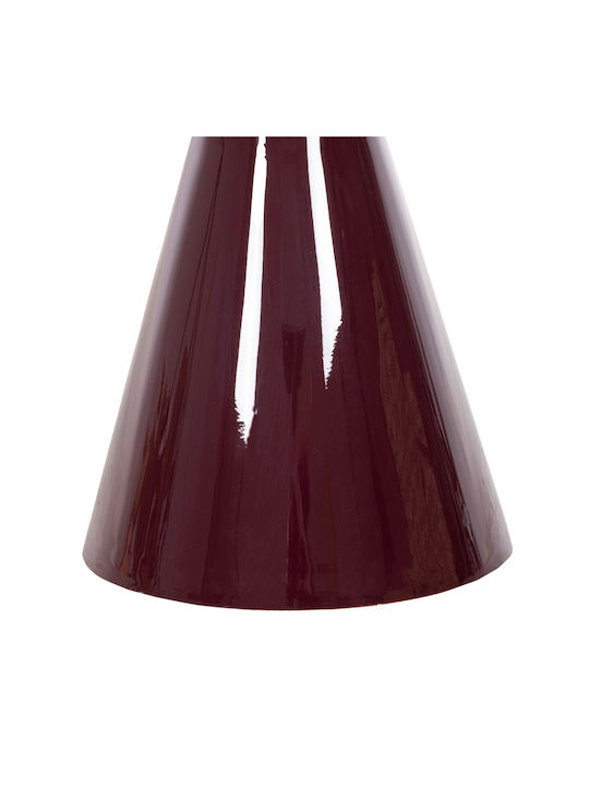 Round Side Coffee Table Patna Metal Bordeaux-Gold W46xL46xH51.5cm