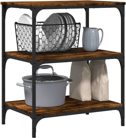 vidaXL Ραφιέρα Κουζίνας Ξύλινη Καφέ 60x41x76cm