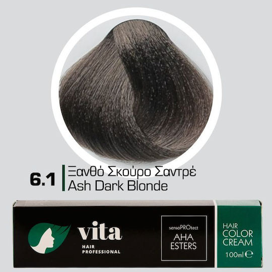 Vita Hair Professional Hair Dye Dark Blonde Sandré 6.1 100ml