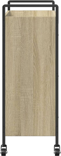 vidaXL vidaXL Küchenregal Hölzernes 3 Ebenen Braun 70x30x82cm