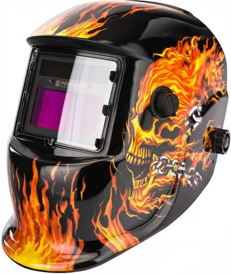Powermat Welding Helmet Optical Field 9x9mm Black