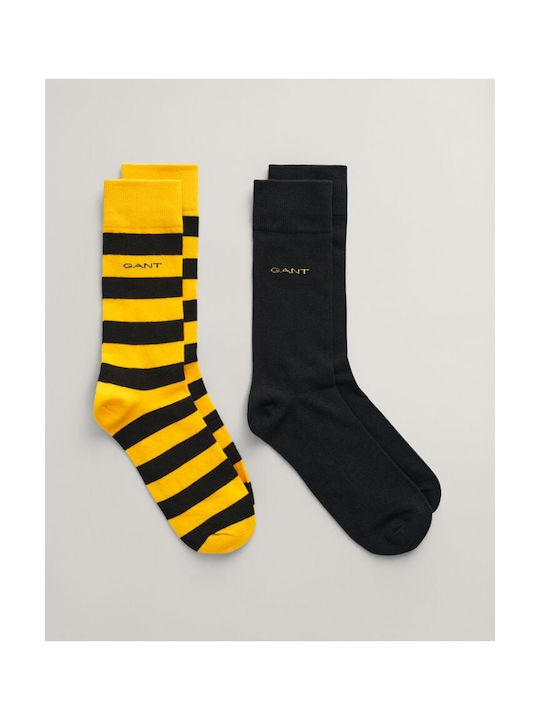 Gant Men's Solid Color Socks YELLOW 2Pack