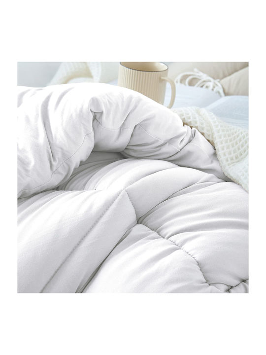 Saray Home Bettdecke Einzel mit Microfiber-Füllung 155x215cm Ql112-wh White