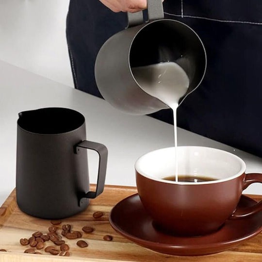 Quasar Γαλατιέρα Barista Χωρητικότητας 600ml Μαύρη