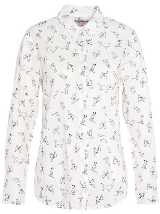 Barbour Safari Women's Long Sleeve Shirt White