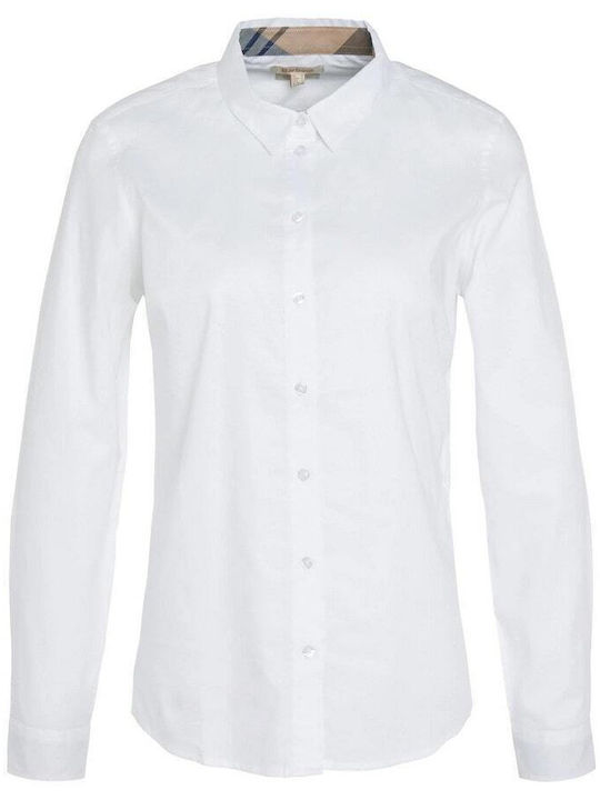Barbour Langärmelig Damen Hemd White