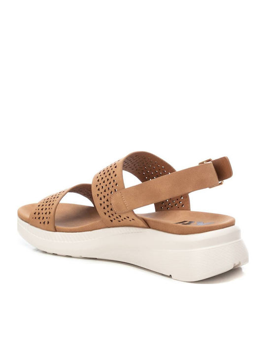 Women's Synthetic Leather Platform Shoes Brown