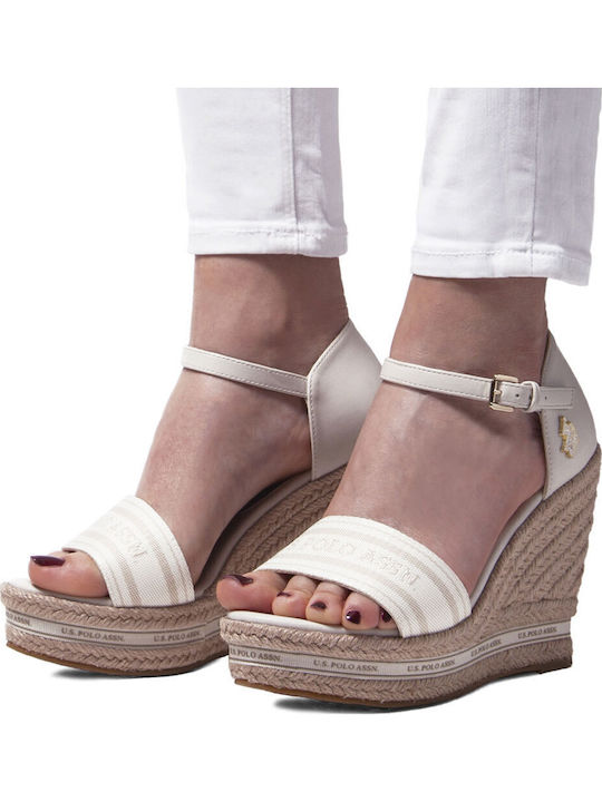 Aylin Damenplattformen Beige