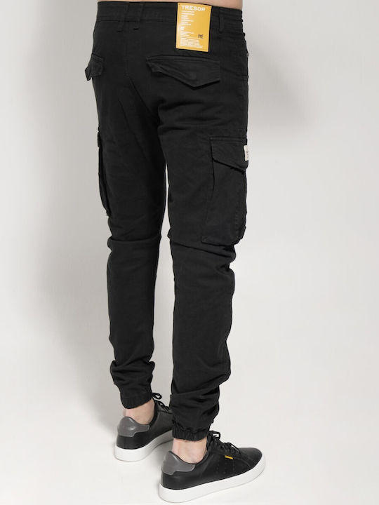 Tresor London Men's Trousers Cargo Black