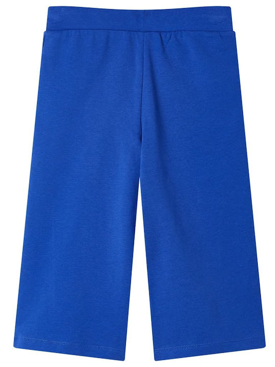 Pantaloni pentru copii cu bucle libere albastru cobalt 104