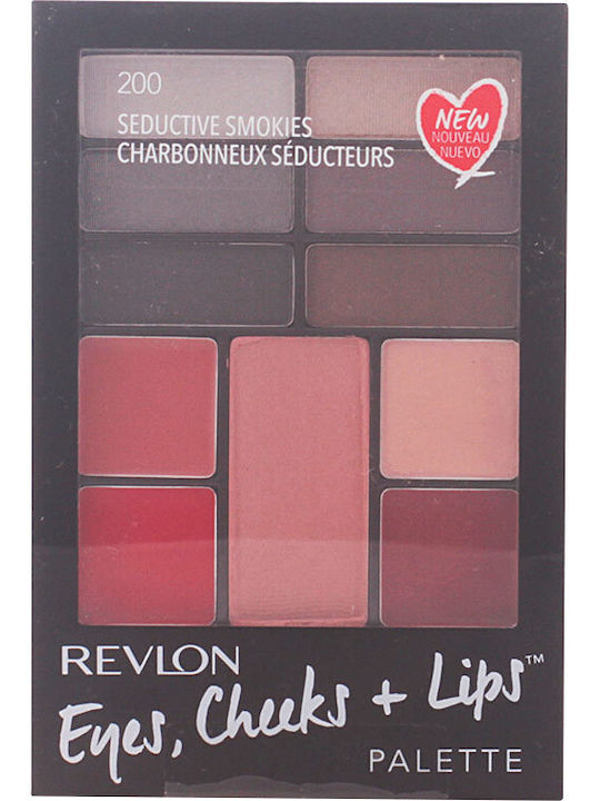 Revlon Eyes Cheeks & Lips Palette Make-up Seductive Smokies 200