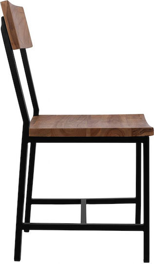 Καρέκλα Τραπεζαρίας Μεταλλική Μπεζ 45.5x43.5x85.5εκ.