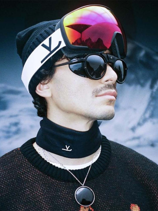 Glacier Men's Sunglasses with Black Plastic Frame and Black Polarized Lens