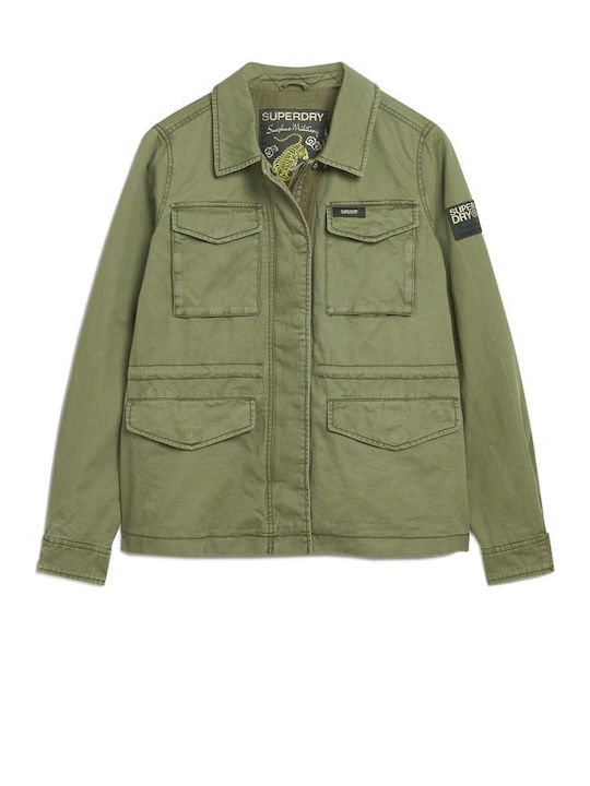 Women's Short Lifestyle Jacket for Winter Khaki