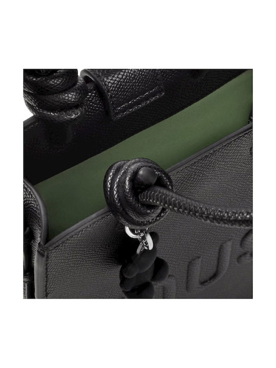 Rue Eco-Leder Damen Handytasche Schwarz