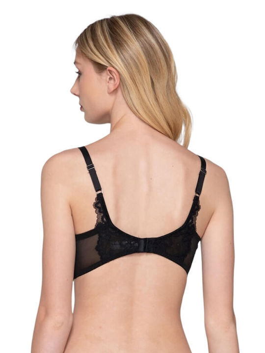 Luna Daisy Balconette Balconette Bra with Light Padding Black