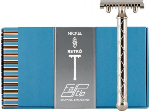 Fatip Retro Metal Black Open Comb Safety Razor Ξυραφάκι Ασφαλείας Ανοιχτού Τύπου