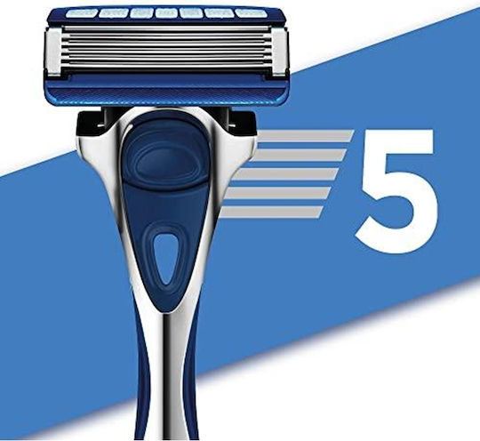 Wilkinson Sword Razor cu Cap de schimb 5 lame și bandă lubrifiantă pentru piele sensibilă