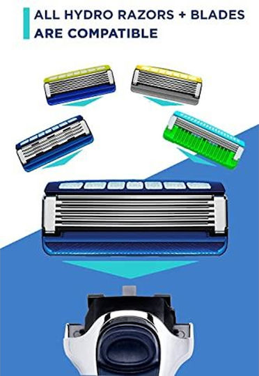 Wilkinson Sword Razor cu Cap de schimb 5 lame și bandă lubrifiantă pentru piele sensibilă