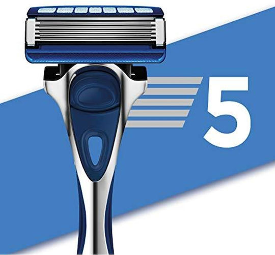 Wilkinson Sword Capete de schimb cu 5 lame și bandă lubrifiantă pentru piele sensibilă 12buc